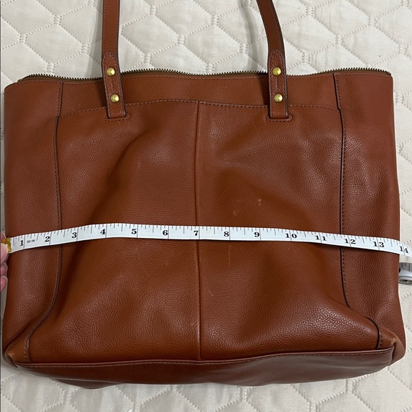 Fossil Tan Leather Shoulder Bag - Picture 9 of 12